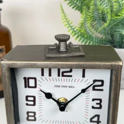 Antique Brass Square Carriage Clock -Home Decoration IMG E9049 editedX