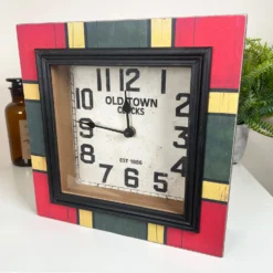 Square Retro Mantle Clock