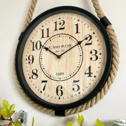Hanging Clock On Rope Pulley 12 Hanging Clock On Rope Pulley -Home Decoration IMG E9098