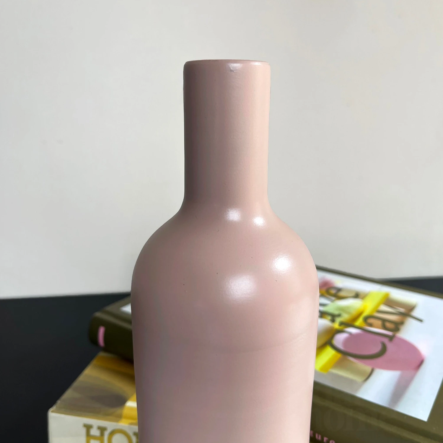 Nordic Blush Pink Bottle Vase 2 Nordic Blush Pink Bottle Vase - Image 2