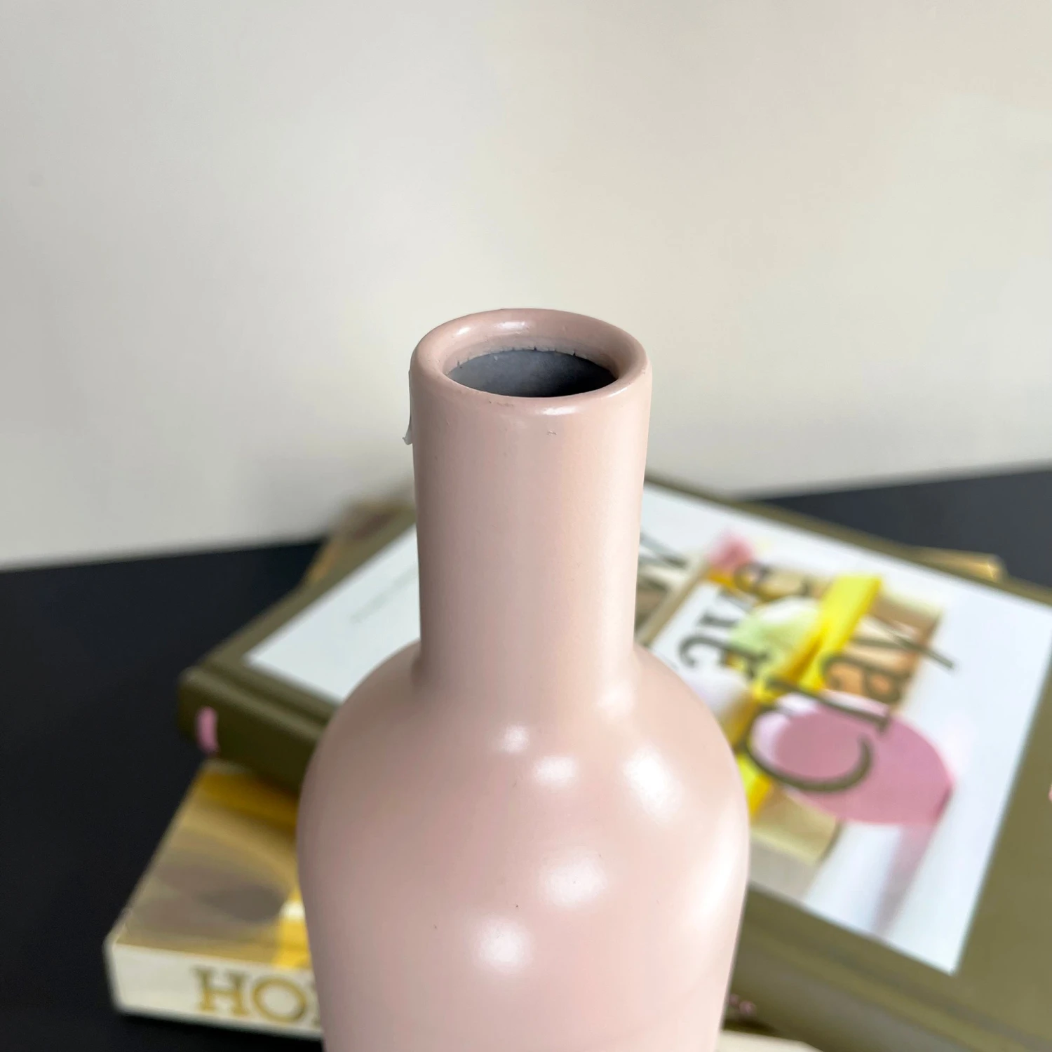 Nordic Blush Pink Bottle Vase 3 Nordic Blush Pink Bottle Vase - Image 3