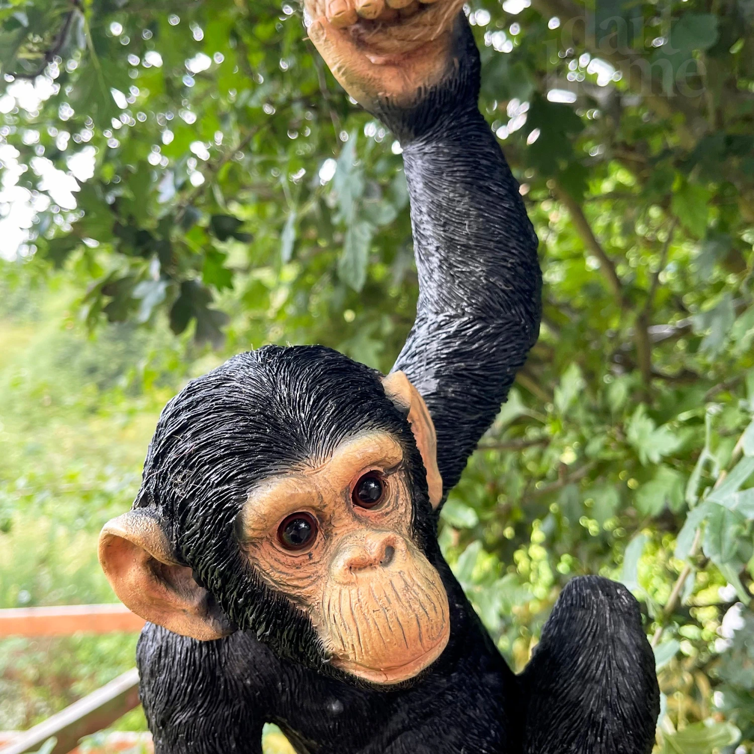 Black Hanging Monkey Ornament 2 Black Hanging Monkey Ornament - Image 2