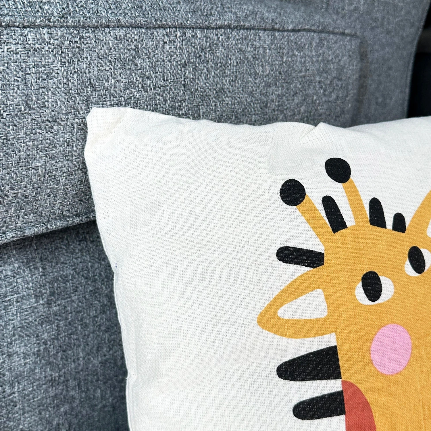 Safari Childrens Cushion - Giraffe 3 Safari Childrens Cushion - Giraffe - Image 3