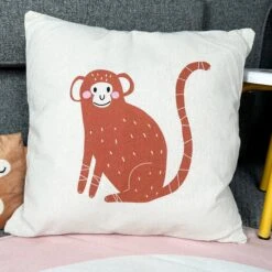 Safari Childrens Cushion - Monkey