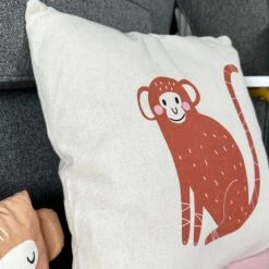 Safari Childrens Cushion - Monkey -Home Decoration IMG E9513