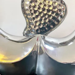 Chrome Silver Love Heart Sculpture -Home Decoration IMG E9620 editedIE