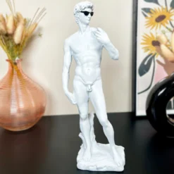 White Cool David Michelangelo Ornament