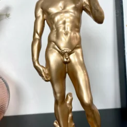 Gold Cool David Michelangelo Ornament -Home Decoration IMG E9670 editedIY