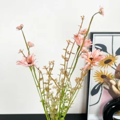 Artificial Pink Wild Flower Spray 5 Artificial Pink Wild Flower Spray -Home Decoration IMG E9704 editedKD