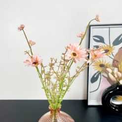 Artificial Pink Wild Flower Spray