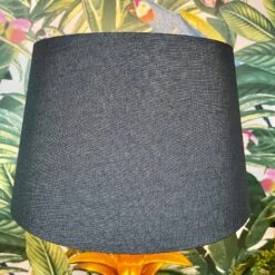 Gold Pineapple Table Lamp W/ Black Fabric Shade -Home Decoration IMG E9743 edited18