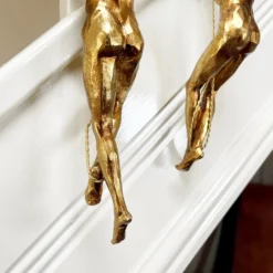 Set Of 2 Gold Climbing Men Figurines -Home Decoration IMG E9769 editedMJ