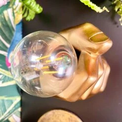Golden Fist Shadeless Table Lamp -Home Decoration IMG E9824 edited177