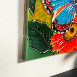 Butterfly Garden Ceramic Tile Wall Art 11 Butterfly Garden Ceramic Tile Wall Art -Home Decoration IMG E9863 editedX
