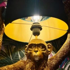 Large Gold Chimp Lamp -Home Decoration IMG E9888 edited52
