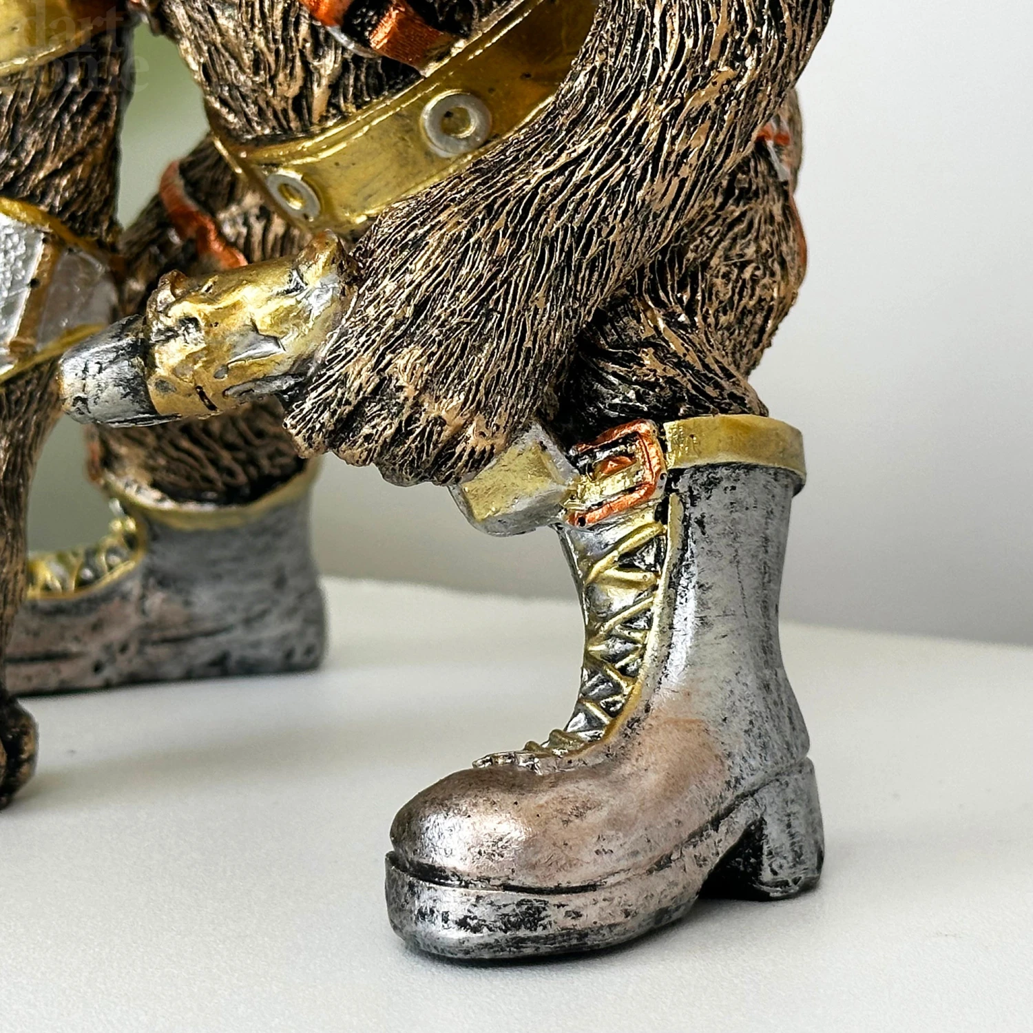 Gold Steampunk Monkey Sculpture 2 Gold Steampunk Monkey Sculpture - Image 2