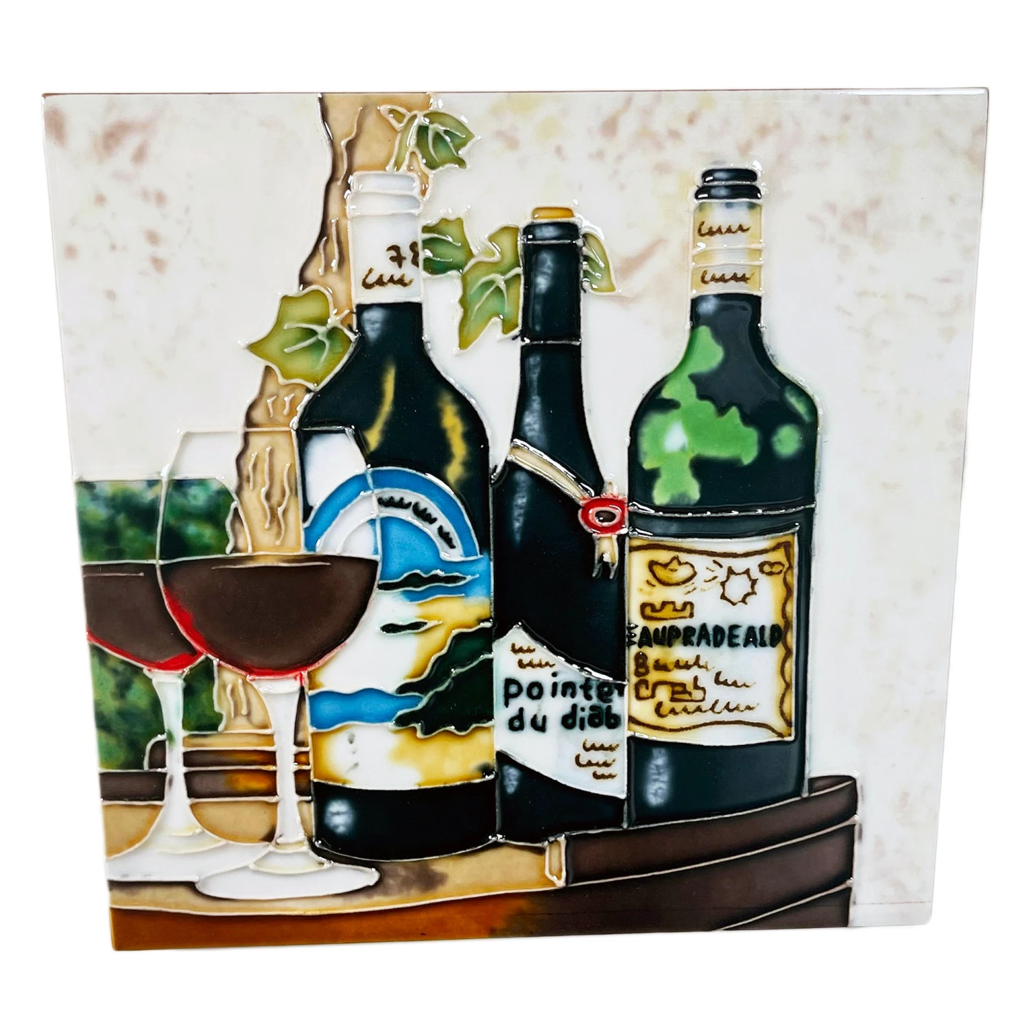 Wine Vineyard Ceramic Tile Wall Art 6 Wine Vineyard Ceramic Tile Wall Art - Image 6