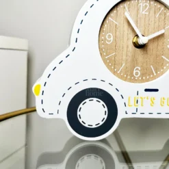 White Car Childrens Clock -Home Decoration IMG E9913