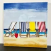 Lounging On The Beach Ceramic Tile Wall Art