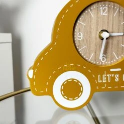 Yellow Car Childrens Clock 9 Yellow Car Childrens Clock -Home Decoration IMG E9922