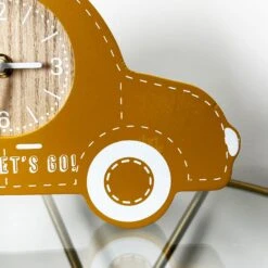 Yellow Car Childrens Clock 10 Yellow Car Childrens Clock -Home Decoration IMG E9923