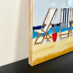 Lounging On The Beach Ceramic Tile Wall Art -Home Decoration IMG E9924 editedBS