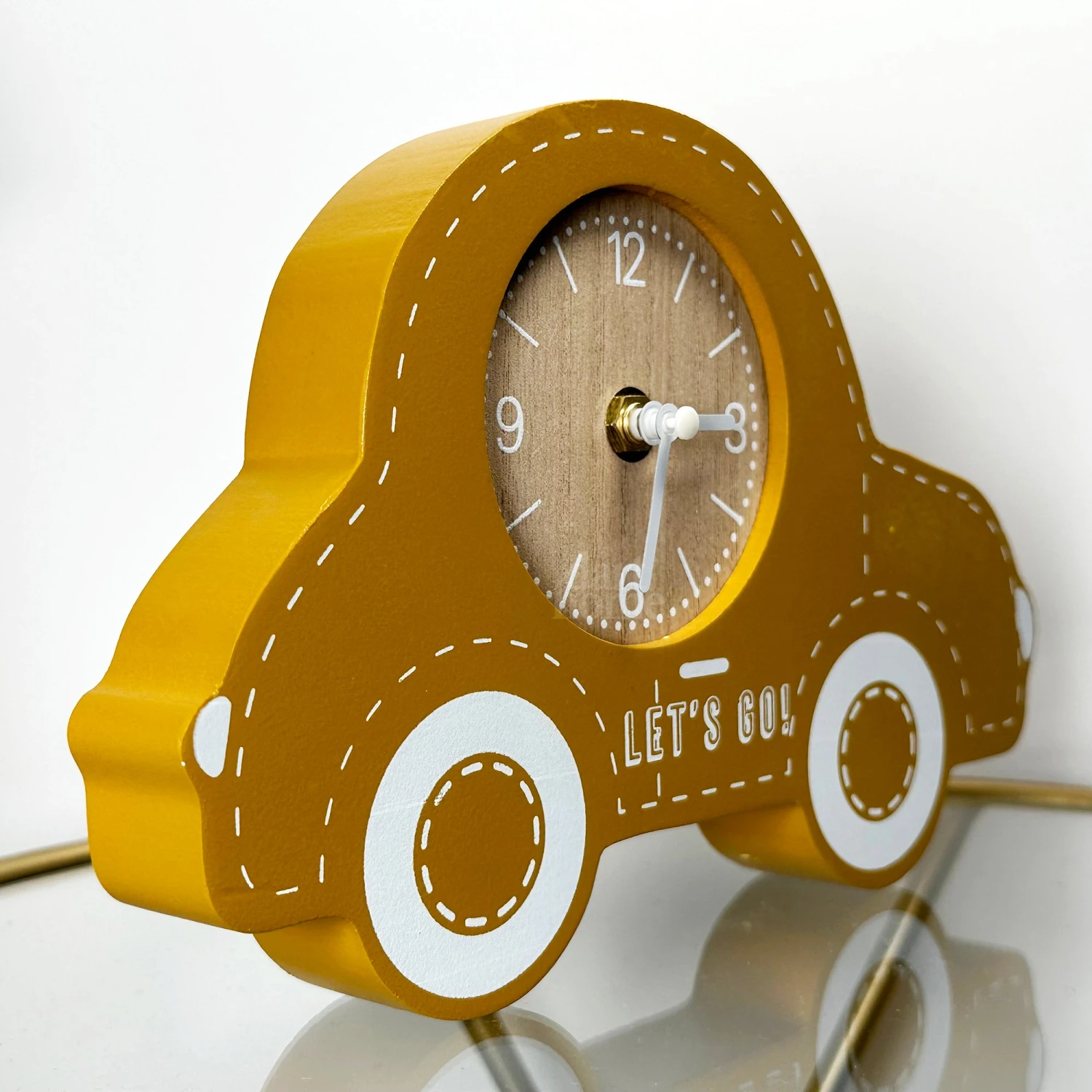 Yellow Car Childrens Clock 6 Yellow Car Childrens Clock - Image 6