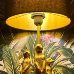 Large Gold Standing Meerkat Mob Table Lamp 11 Large Gold Standing Meerkat Mob Table Lamp -Home Decoration IMG E9932 scaled