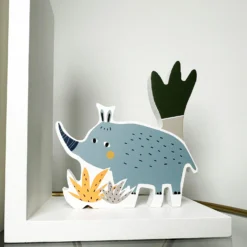 Safari Childrens Bookends - Monkey And Rhino -Home Decoration IMG E9951