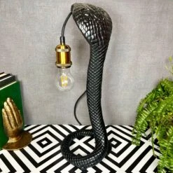 Black King Cobra Snake Lamp -Home Decoration IMG E9965 edited231
