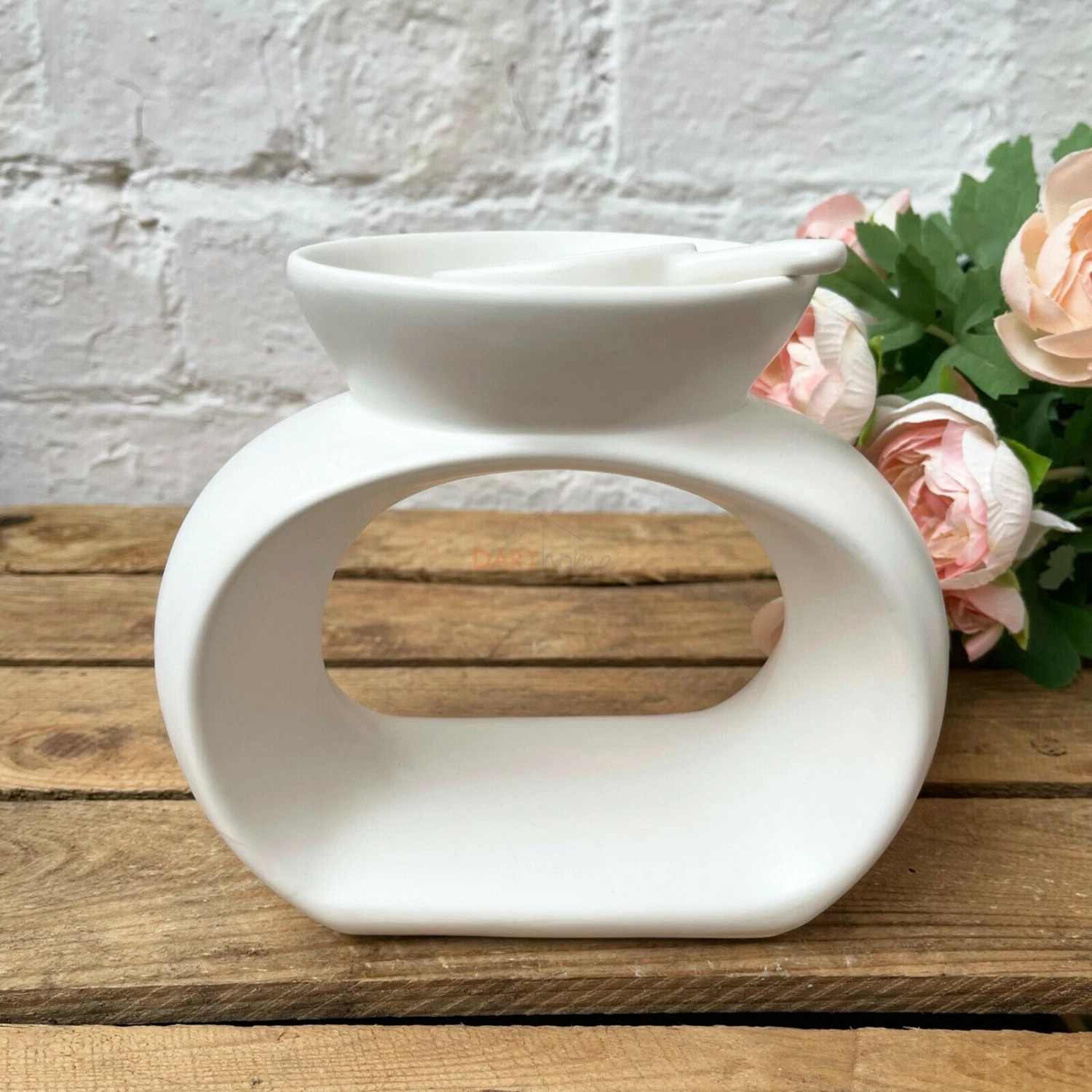 White Wax Melt Oil Burner 1 White Wax Melt Oil Burner